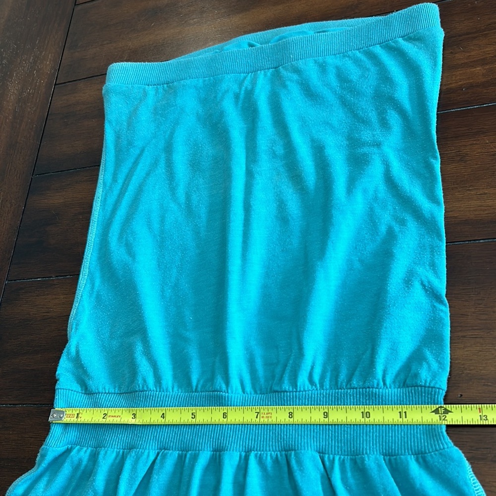 Vintage 2004 A&F teal aqua strapless tunic y2k - Picture 7 of 8